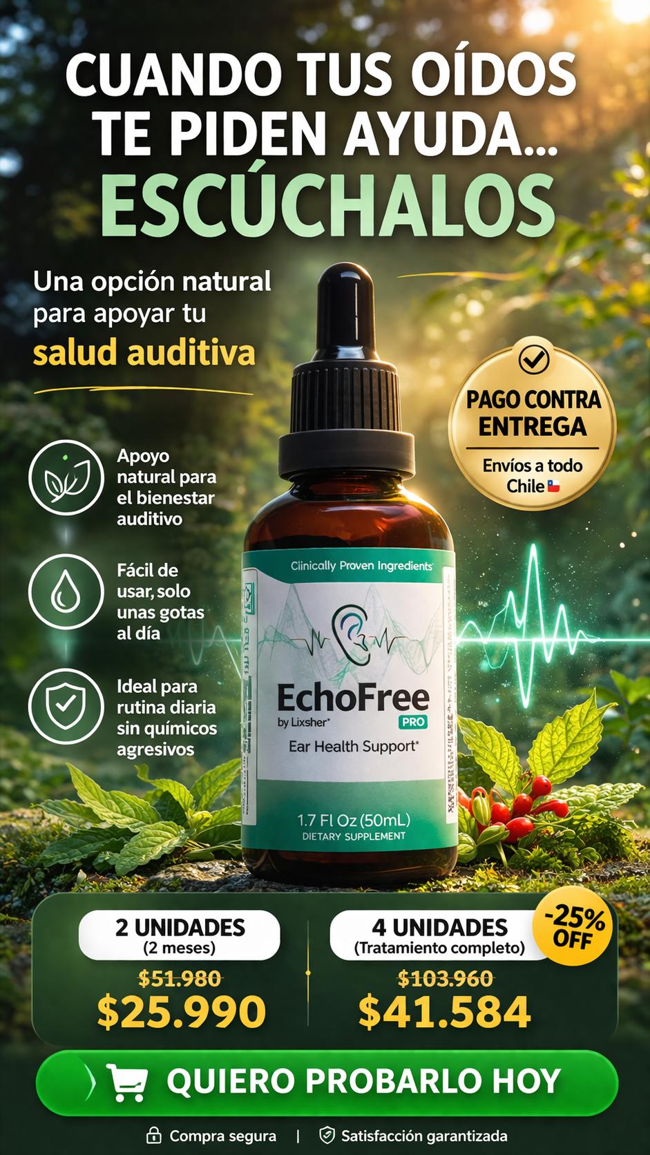 ECHOFREE LA SOLUCION A TUS OIDOS  👂😟🔊