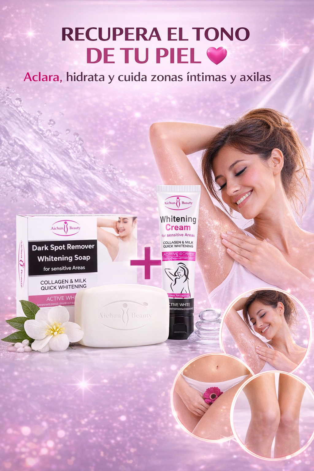 Crema Blanqueadora Axilas Y Zona Intima 2X1