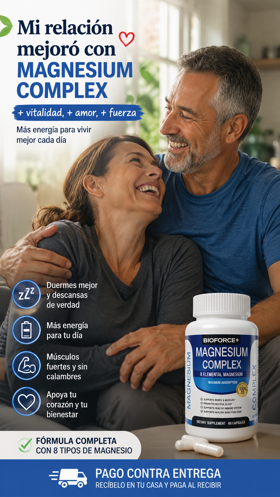 🔥 RECUPERA TU VITALIDAD CON MAGNESIUM COMPLEX 8 EN 1 💙⚡